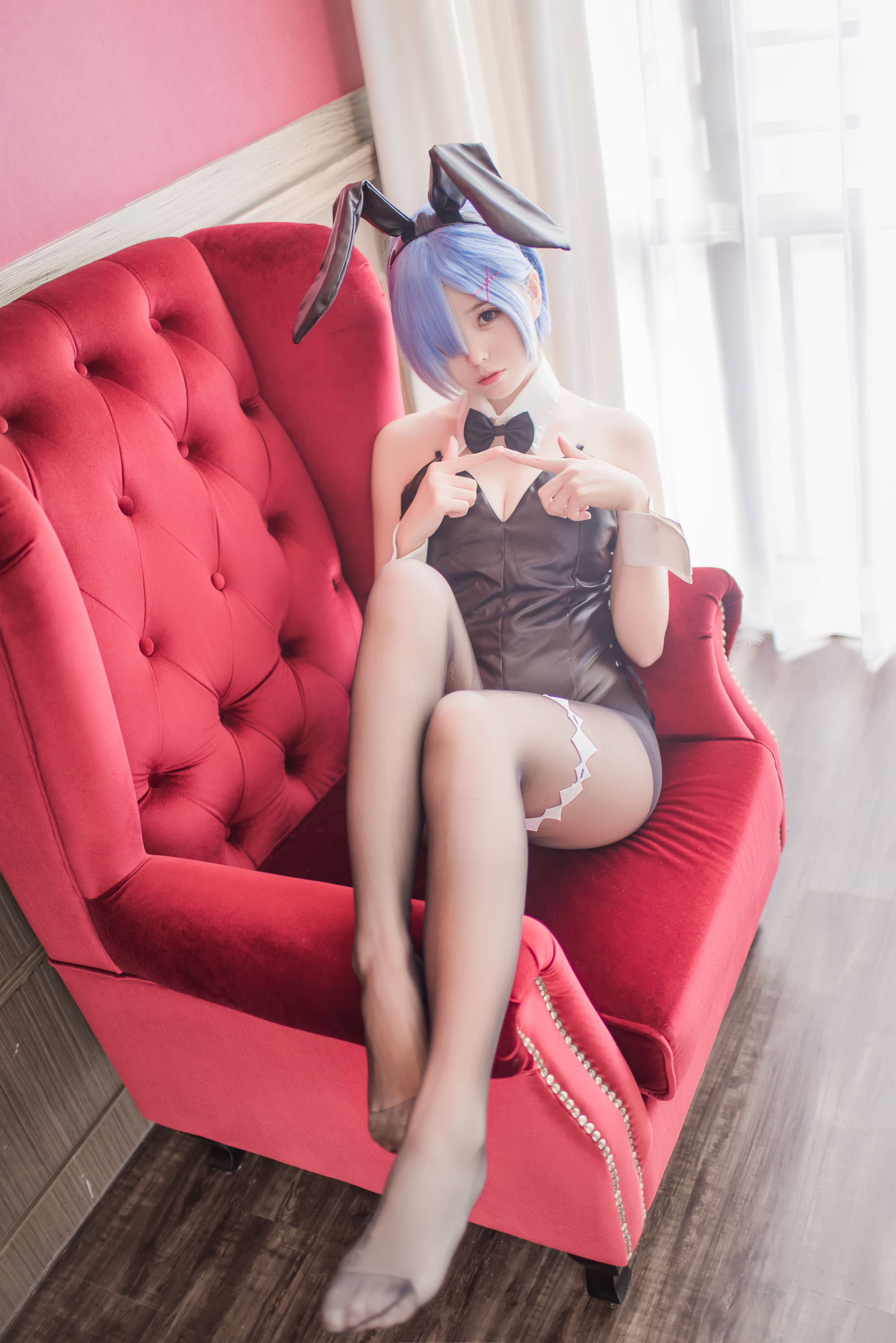 小野妹子w·NO.023 蕾姆 黑丝-1